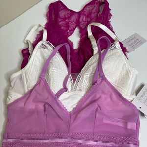 Auden lot of three bras size XS